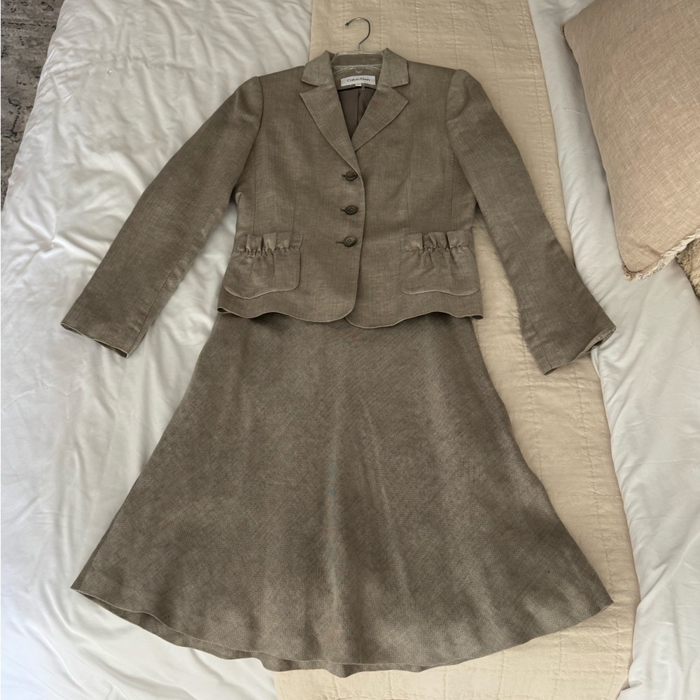 Vintage Calvin Klein Skirt and Blazer Set